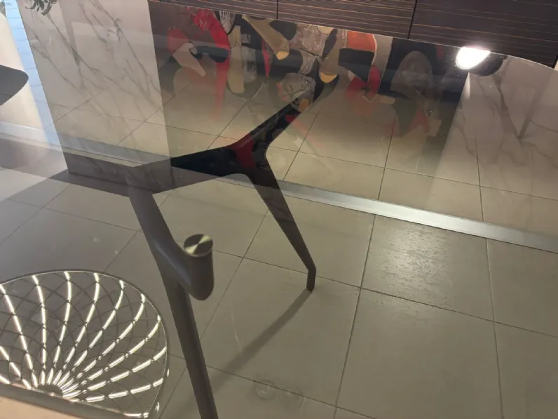 Tavolo Arkos shaped Sovet in vetro Fisso 