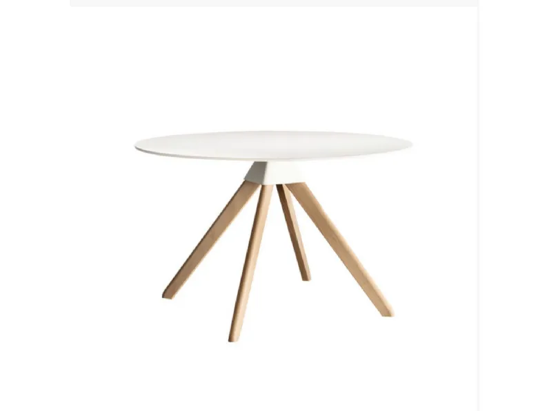 Tavolo Magis tondo bianco in plastica, scontato 66%. Max 75cm.