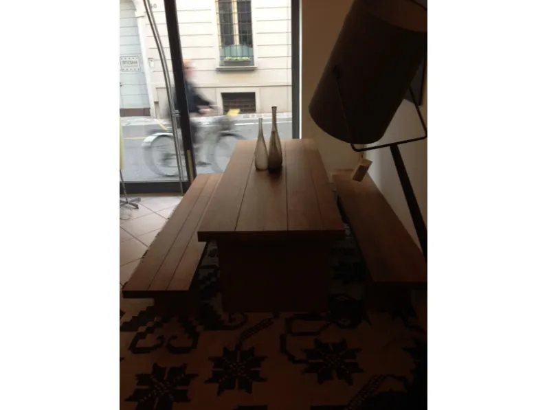 Tavolo in rovere antico con panche