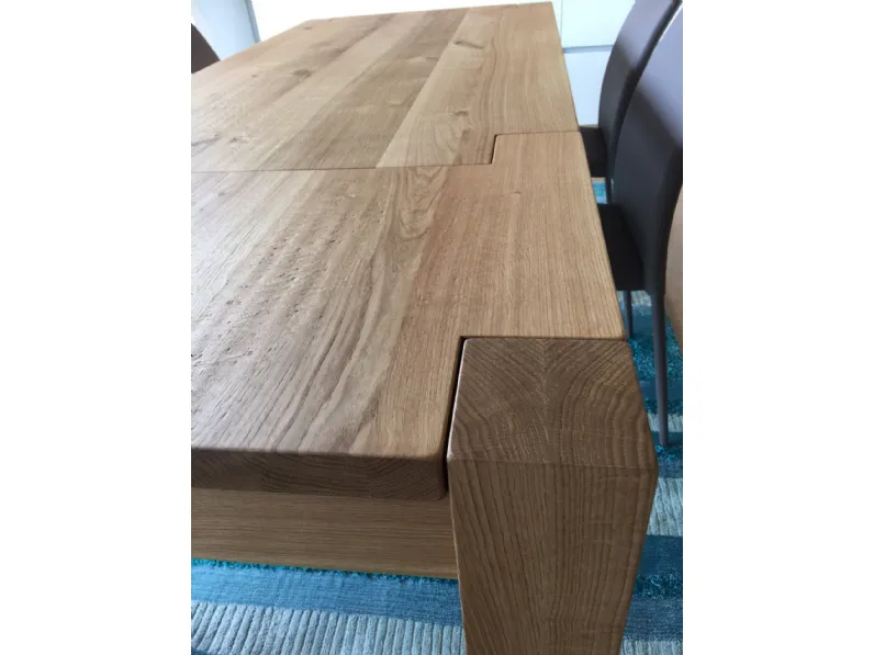 Tavolo da pranzo allungabile in legno di rovere massello 160x90 fino a 240  cm - XLAB Design