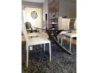 Tavolo in vetro ovale Artistico Bontempi in offerta outlet