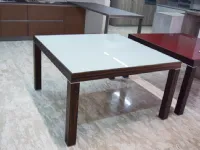 Tavolo in vetro quadrato Tc8013-57v1 Tonin casa in Offerta Outlet