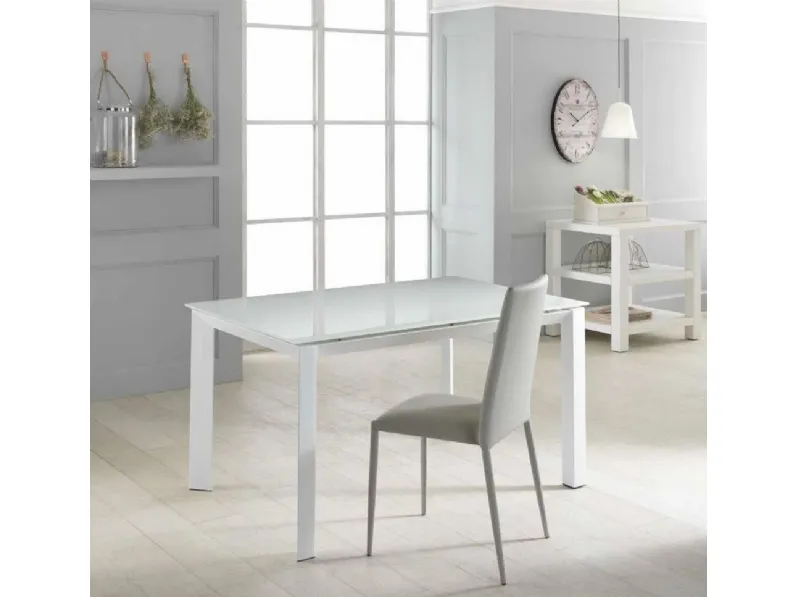 Tavolo in vetro rettangolare Account Stones in Offerta Outlet
