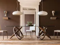Tavolo Carioca Cattelan italia in vetro Fisso scontato 25%