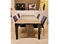 Tavolo in vetro rettangolare Cruz Bontempi in offerta outlet