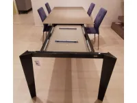 Tavolo in vetro rettangolare Cruz Bontempi in offerta outlet