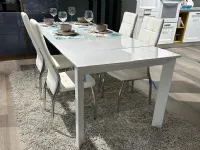 Tavolo in vetro rettangolare Diamante La casa moderna in offerta outlet