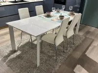 Tavolo in vetro rettangolare Diamante La casa moderna in offerta outlet