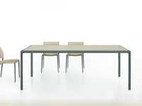 Tavolo in vetro rettangolare Flu  Dexo in offerta outlet