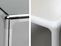 Tavolo in vetro rettangolare Flu  Dexo in offerta outlet