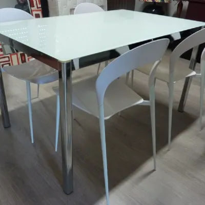 Tavolo in vetro rettangolare Performance Calligaris in offerta outlet