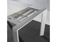 Tavolo in vetro rettangolare Silver 629 * La seggiola in offerta outlet