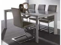 Tavolo rettangolare in vetro Silver 629 * di La seggiola in Offerta Outlet