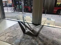 Tavolo in vetro rettangolare Skorpio Cattelan in offerta outlet affrettati