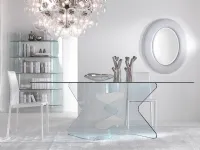 Tavolo Tavolo in vetro mod.axel scontato del 30% Artigianale in OFFERTA OUTLET -50%