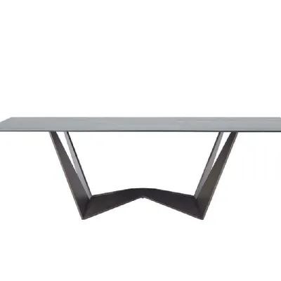 Tavolo in vetro rettangolare Tavolo reverse Tonin casa in offerta outlet