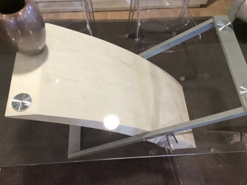 Tavolo in vetro rettangolare Unique  Artigianale a prezzo scontato