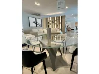 Tavolo in vetro rotondo Arc Molteni & c in offerta outlet