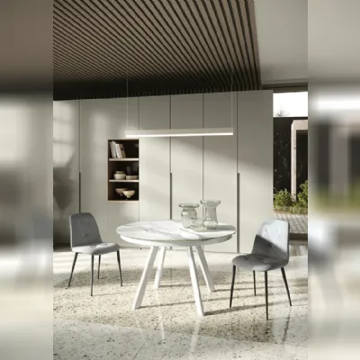 Tavolo in vetro rotondo Brooklyn rotondo Ingenia a prezzo ribassato