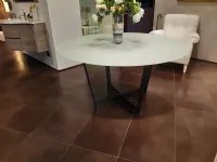 Tavolo rotondo in vetro Glass Ciacci in Offerta Outlet