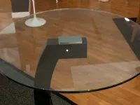 Tavolo in vetro rotondo Kirk Cattelan in offerta outlet