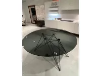 Tavolo in vetro rotondo Pegaso Riflessi in offerta outlet