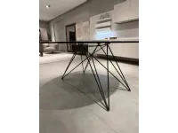 Tavolo in vetro rotondo Pegaso Riflessi in offerta outlet