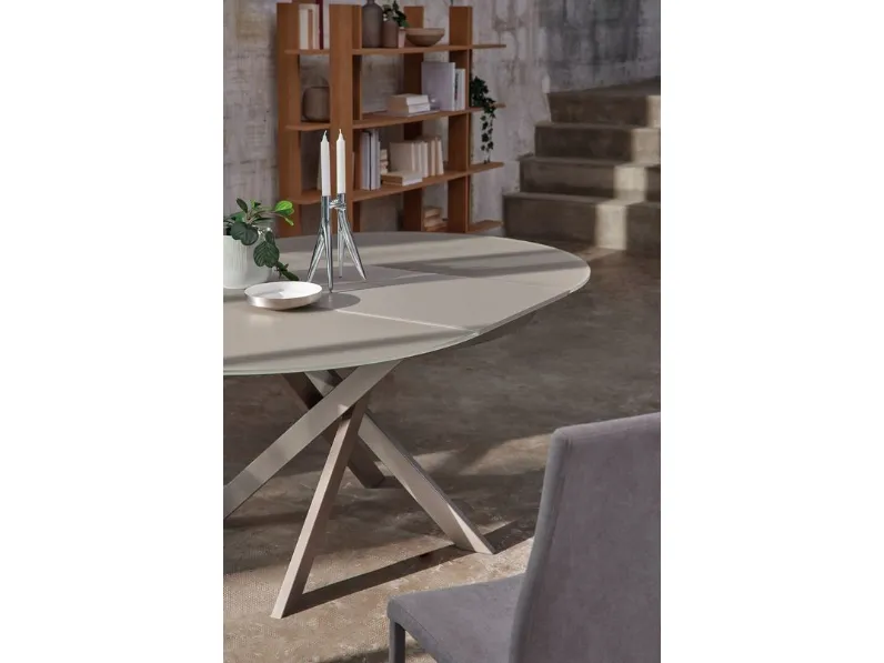 Tavolo rotondo in vetro T30 giotto Friulsedie in Offerta Outlet