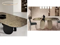 Tavolo in vetro sagomato Tavolo eclipse  Md work in offerta outlet