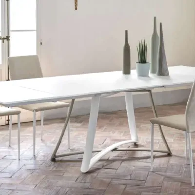 Tavolo rettangolare in laminato Big bang cristallo di Ingenia in Offerta Outlet