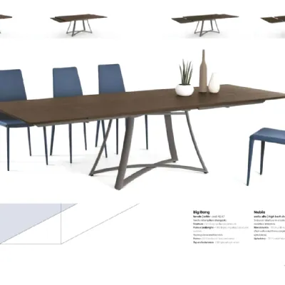 Tavolo in laminato rettangolare Big bang legno Ingenia in offerta outlet