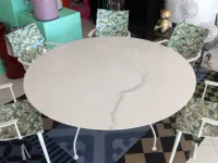 Tavolo in ceramica rotondo Glossy xxl Kartell in offerta outlet