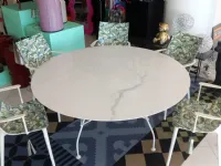 Tavolo in ceramica rotondo Glossy xxl Kartell in offerta outlet