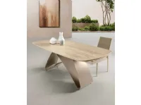 Tavolo in ceramica rettangolare King Capodarte in offerta outlet