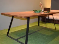 Tavolo in legno rettangolare Kolonaki Varaschin in offerta outlet