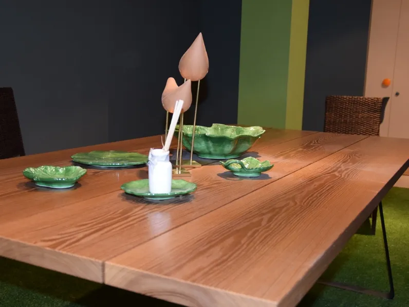 Tavolo in legno rettangolare Kolonaki Varaschin in offerta outlet