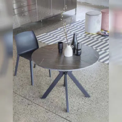 Tavolo 644 micro round * La seggiola in laminato Rotondo allungabile scontato 30%