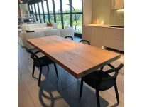 Tavolo in legno e resina rettangolare Air Lago in offerta outlet
