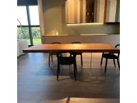 Tavolo in legno e resina rettangolare Air Lago in offerta outlet