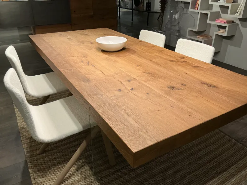 Tavolo rettangolare in legno Air  di Lago in Offerta Outlet