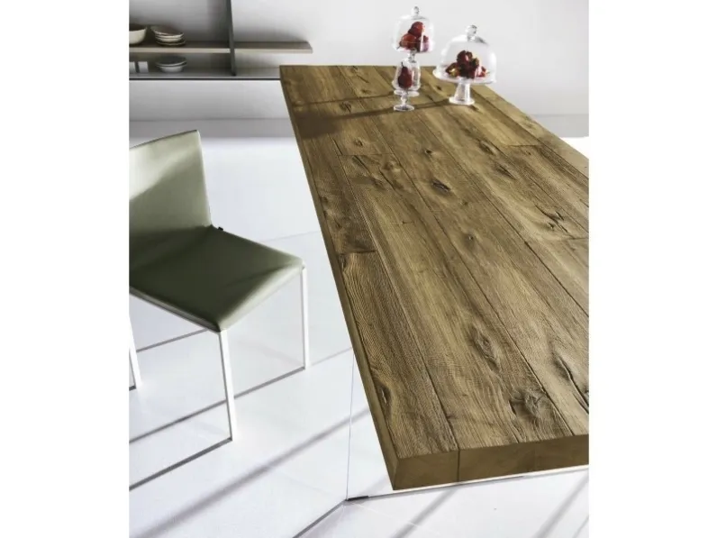 Tavolo in legno rettangolare Air wildwood 250x100 Lago a prezzo scontato