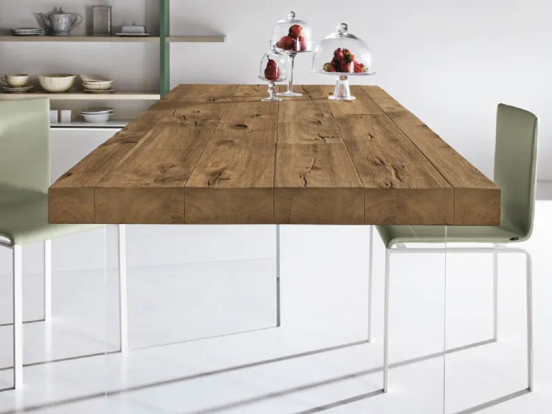 Tavolo in legno rettangolare Air wildwood 250x100 Lago a prezzo scontato