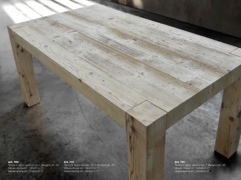Tavolo Artigianale Legno  PREZZI OUTLET -35%