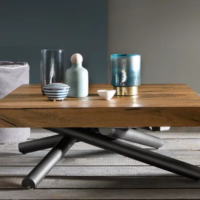 Gambe in ferro per tavolo in legno massello modello Stella