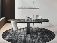 Tavolo sagomato in ceramica Linus keramik drive di Cattelan italia in Offerta Outlet