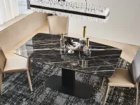 Tavolo sagomato in ceramica Linus keramik drive di Cattelan italia in Offerta Outlet