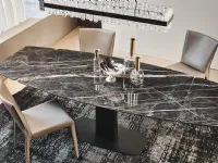 Tavolo sagomato in ceramica Linus keramik drive di Cattelan italia in Offerta Outlet
