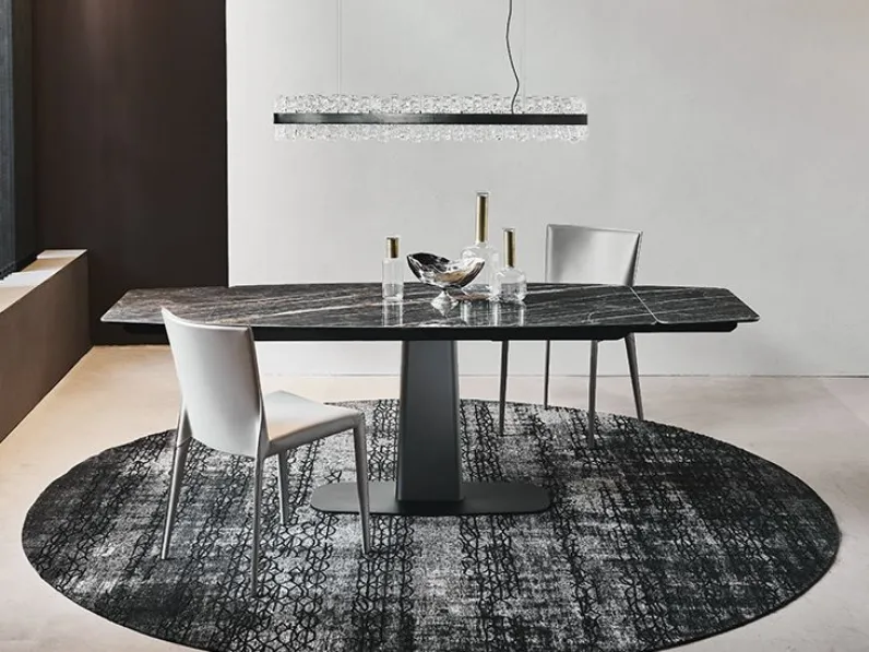 Tavolo sagomato in ceramica Linus keramik drive di Cattelan italia in Offerta Outlet