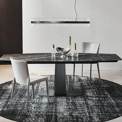 Tavolo sagomato in ceramica Linus keramik drive di Cattelan italia in Offerta Outlet