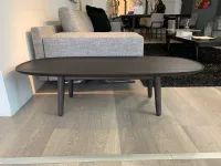 Tavolo in legno ellittico Mad coffee table Poliform a prezzo ribassato